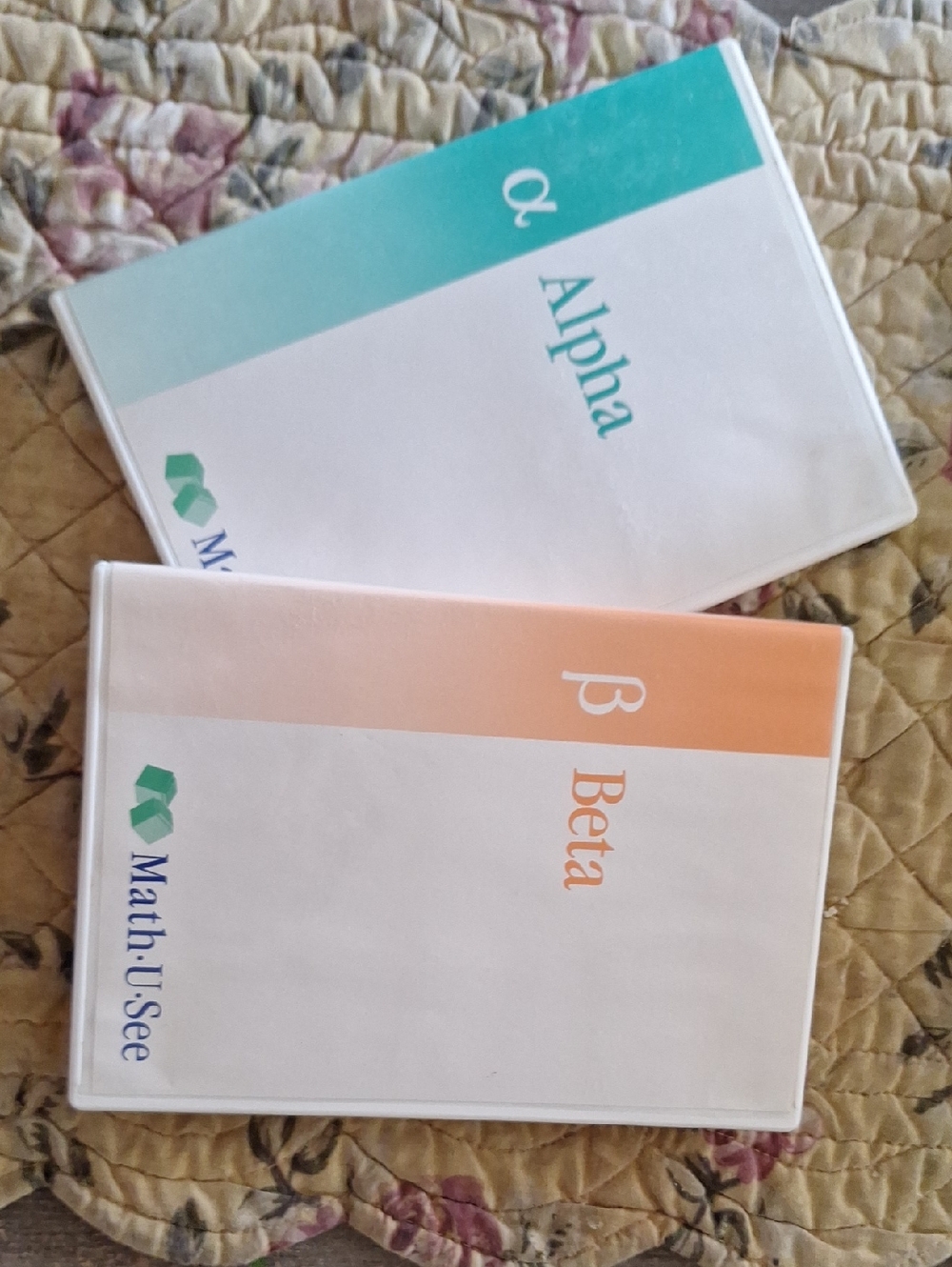 Alpha & Beta DVD Set - White with Teal and Peach Accents